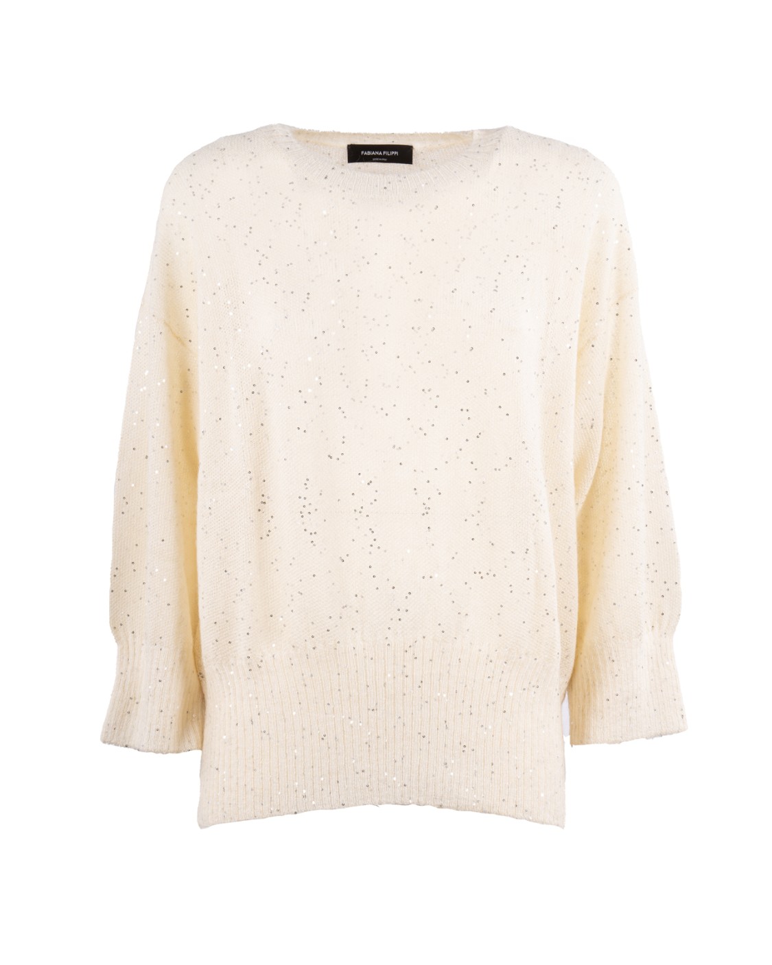 shop FABIANA FILIPPI  Pull: Fabiana Filippi maglia in mohair.
Manica a 3/4.
Micro paillettes in punto micro chicco riso.
Composizione: 67% poliammide – 33% mohair.
Made in Italy.. MAD265F040D817-0150 number 5166530